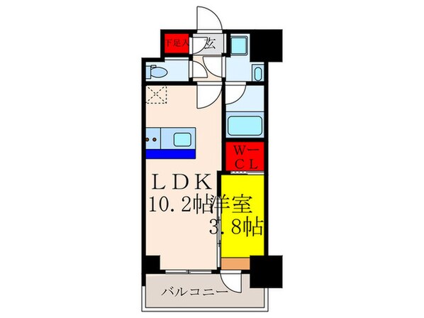 スプランディッド江坂Ⅲの物件間取画像